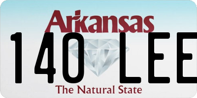 AR license plate 140LEE