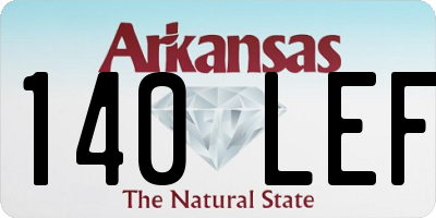 AR license plate 140LEF