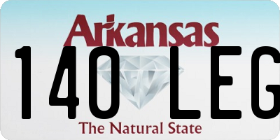 AR license plate 140LEG