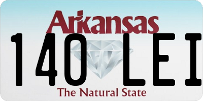 AR license plate 140LEI