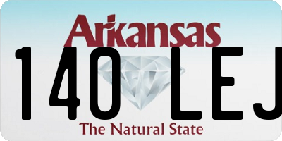AR license plate 140LEJ
