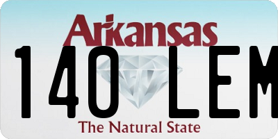 AR license plate 140LEM