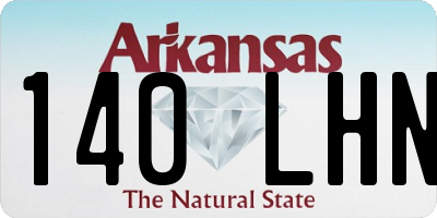AR license plate 140LHN