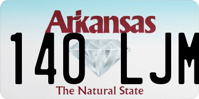 AR license plate 140LJM
