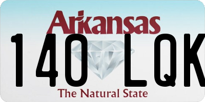 AR license plate 140LQK