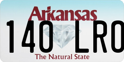 AR license plate 140LRO