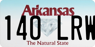 AR license plate 140LRW