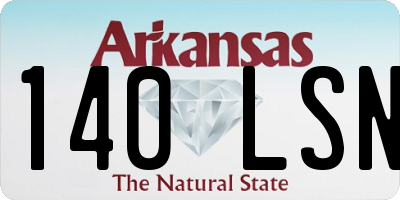 AR license plate 140LSN