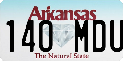 AR license plate 140MDU