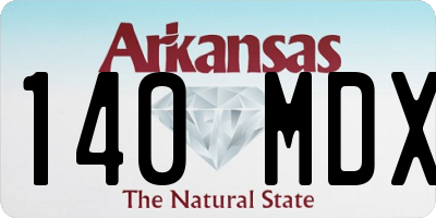 AR license plate 140MDX