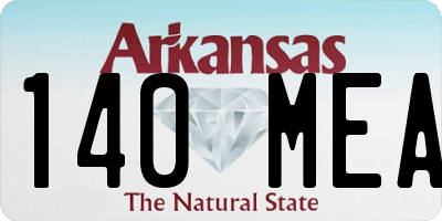 AR license plate 140MEA