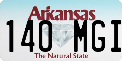AR license plate 140MGI