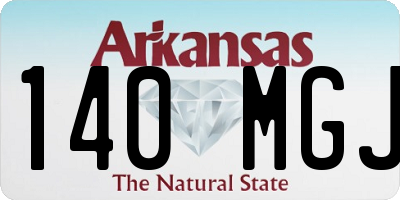 AR license plate 140MGJ