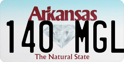 AR license plate 140MGL