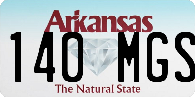 AR license plate 140MGS