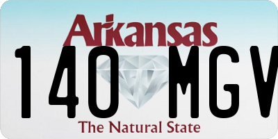 AR license plate 140MGV