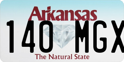 AR license plate 140MGX