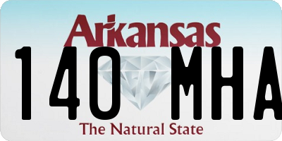 AR license plate 140MHA