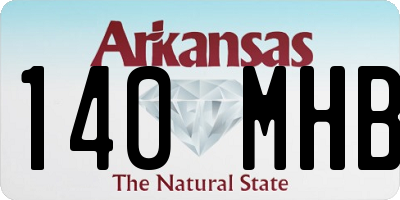 AR license plate 140MHB