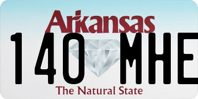 AR license plate 140MHE