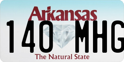 AR license plate 140MHG