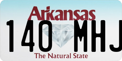 AR license plate 140MHJ