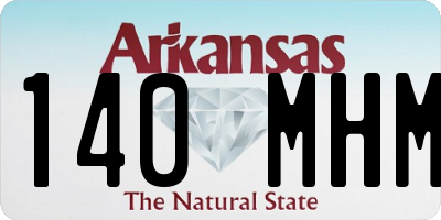 AR license plate 140MHM