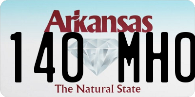 AR license plate 140MHO