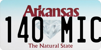 AR license plate 140MIC