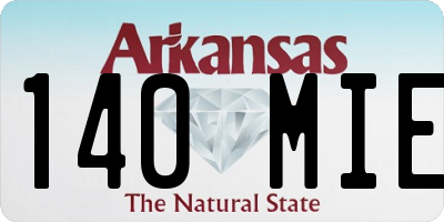 AR license plate 140MIE
