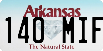 AR license plate 140MIF