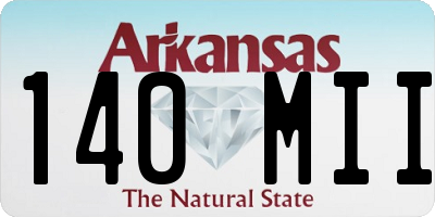 AR license plate 140MII