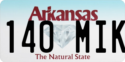 AR license plate 140MIK
