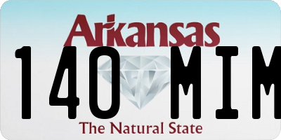 AR license plate 140MIM