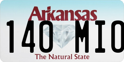 AR license plate 140MIO