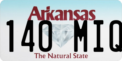 AR license plate 140MIQ