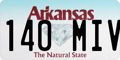 AR license plate 140MIV
