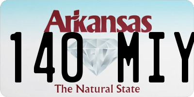 AR license plate 140MIY
