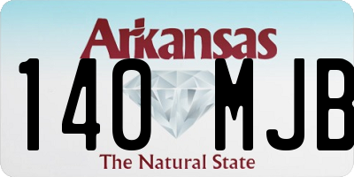 AR license plate 140MJB