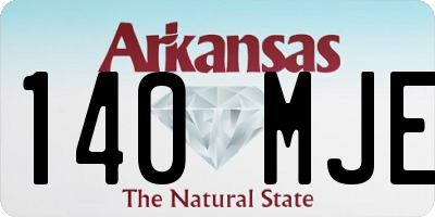 AR license plate 140MJE