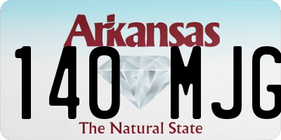 AR license plate 140MJG