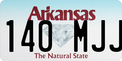 AR license plate 140MJJ