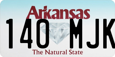 AR license plate 140MJK