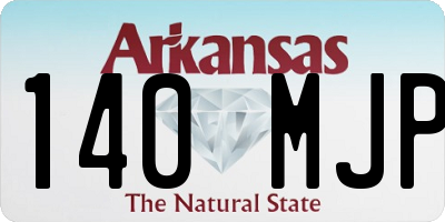 AR license plate 140MJP