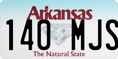 AR license plate 140MJS