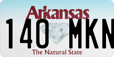 AR license plate 140MKN