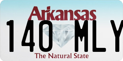 AR license plate 140MLY