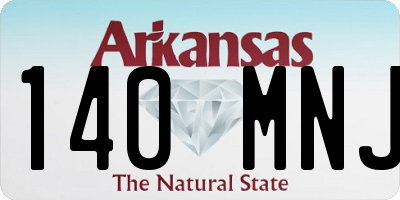 AR license plate 140MNJ