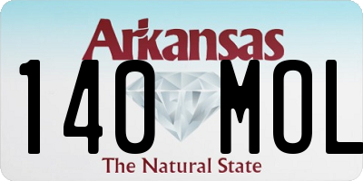 AR license plate 140MOL