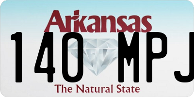 AR license plate 140MPJ